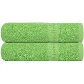 vidaXL Handdoeken FROGN 2 st 50x100 cm 360 g/m² appelgroen