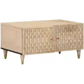vidaXL Salontafel 80x50x40 cm massief mangohout