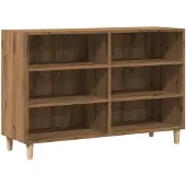 vidaXL Dressoir 103,5x35x70 cm bewerkt hout artisanaal eikenkleurig