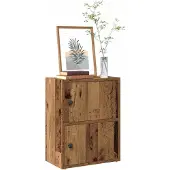 vidaXL Boekenkast 40x24x52 cm bewerkt hout oud houtkleurig