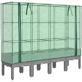 vidaXL Plantenbak verhoogd met kashoes 160x40x140 cm rattanlook
