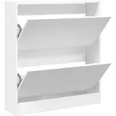 vidaXL Schoenenkast 80x21x87,5 cm bewerkt hout wit