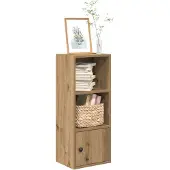 vidaXL Boekenkast 31x24x77 cm bewerkt hout artisanaal eikenkleurig
