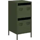vidaXL Dressoir 35x39x73,5 cm koudgewalst staal olijfgroen