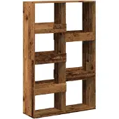 vidaXL Boekenkast 100x33x155,5 cm bewerkt hout oud houtkleurig
