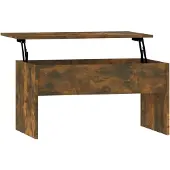 vidaXL Salontafel 80x50,5x41,5 cm bewerkt hout gerookt eikenkleurig