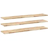 vidaXL Wandschappen 3 st zwevend 160x30x2 cm onbehandeld acaciahout