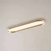 LUCANDE Plafondlamp , Rylan, dimbare, Goud / Messing, Woonkamer, Metaal, Modern