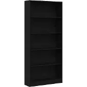 vidaXL Boekenkast 80x24x176 cm spaanplaat zwart eikenkleurig