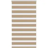 vidaXL Zebra Blind 80x100 cm stofbreedte 75,9 cm polyester zandbruin
