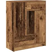 vidaXL Dressoir met lades en deuren 73x31x90 cm oud hout