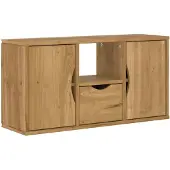 vidaXL TV-kast met lade ODDA, 79x24x40 cm, massief grenenhout