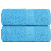 vidaXL Washandjes FROGN 2 st 30x30 cm 360 g/m² turquoise