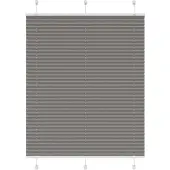 vidaXL Plissé rolgordijn 110x100 cm stofbreedte 109,4 cm antraciet