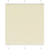 vidaXL Plissé rolgordijn 120x100cm stofbreedte 119,4cm polyester crème
