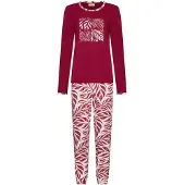 Pastunette Pyjama 'Rosewood Comfort' donkerrood