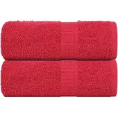 vidaXL Gastendoekjes FROGN 2 st 30x50 cm 360 g/m² rood
