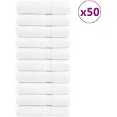 vidaXL Handdoeken SOLUND 50 st 600 g/m² 50x100 cm wiit