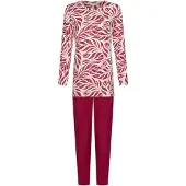 Pastunette Pyjama 'Rosewood Comfort' crème / donkerrood