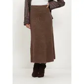 Grace & Mila Dames Rokken Skirt - Bruin - Maat M