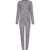 Pastunette Pyjama 'Purple Pebbles' grijs / lila