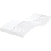 vidaXL Schuimmatras 7 zones hardheid 20 ILD 80x220 cm wit