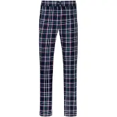 Mey Pyjamabroek 'Flanadian' navy / rood / wit