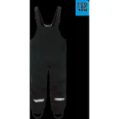 Didriksons - Kid's Foxen Bib Pant - Regenbroek 80, zwart
