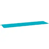 vidaXL Tuinbankkussen 200x50x3 cm stof turquoise