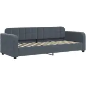 vidaXL Slaapbank 80x200 cm fluweel donkergrijs