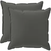 vidaXL Kussensloop 2 st HOUTEN Antraciet 80 x 80 cm Polyester