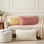 vidaXL Kussensloop 2 st HEERLEN Wit 40 x 70 cm PV Fleece