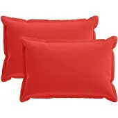 vidaXL Kussensloop 2 st HOUTEN Rood 40 x 60 cm Polyester