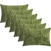 vidaXL Kussensloop 6 st HEERLEN Blad Design 50 x 75 cm Polyester