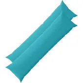 vidaXL Kussensloop 2 st HEERLEN Turquoise 40 x 145 cm Polyester