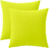 vidaXL Kussensloop 2 st HEERLEN Heldere Groen. 45 x 45 cm Polyester