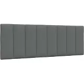 vidaXL Hoofdbordkussen "Hanko" 140 cm stof donkergrijs