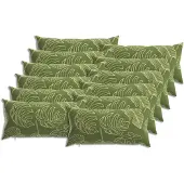 vidaXL Kussensloop 12 st HEERLEN Blad Design 40 x 80 cm Polyester