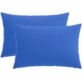 vidaXL Kussensloop 2 st HEERLEN Koninklijk Blauw 50 x 80 cm Polyester