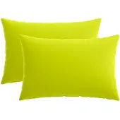 vidaXL Kussensloop 2 st HEERLEN Heldere Groen. 40 x 60 cm Polyester