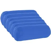 vidaXL Kussensloop 6 st HEERLEN Koninklijk Blauw Ø 15 x 40 cm