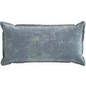 vidaXL Kussensloop 2 st HOUTEN Lichtblauw 40 x 80 cm Chenille Stof