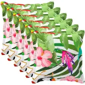 vidaXL Kussensloop 6 st HOUTEN Zwart 65 x 65 cm Polyester
