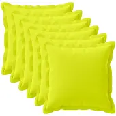 vidaXL Kussensloop 6 st HOUTEN Heldere Groen. 80 x 80 cm Polyester