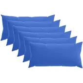 vidaXL Kussensloop 6 st HEERLEN Koninklijk Blauw 40 x 70 cm Polyester