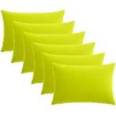 vidaXL Kussensloop 6 st HEERLEN Heldere Groen. 30 x 50 cm Polyester