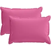 vidaXL Kussensloop 2 st HOUTEN Roze 50 x 80 cm Polyester