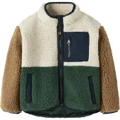 Name It Mini Fleece jas 'NMMMACEY' lichtbeige / bruin / groen