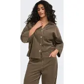 ONLY Carnessa Corduroy Corduroy Shirt Dames Grijs 48