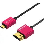 Mathorn MVC-8K50AD Ultra Slim HDMI naar Micro HDMI Kabel 50cm
